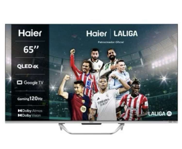 TV 65” Haier H65Q800UX - 4K UHD QLED, 120 Hz, HDMI 2.1, Dolby Vision / Atmos, Google TV à 459 €
