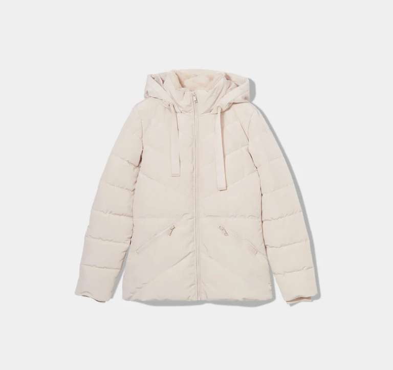 Doudoune cintrée à capuche femme, sable - Du 34 au 44 à 23.99 €