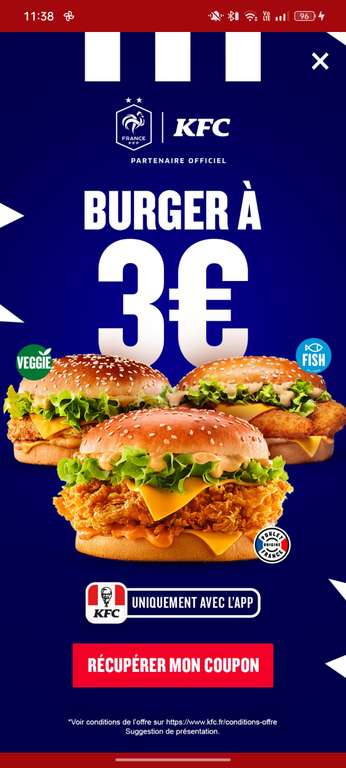 Burger a 3 euros à 3 €