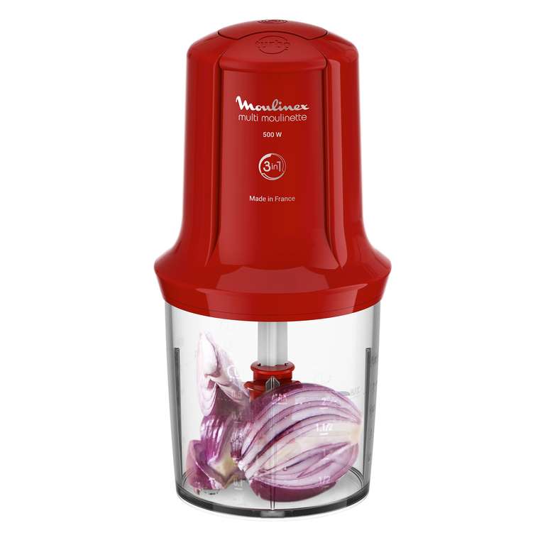 Hachoir électrique Moulinex - 500W, 500ml, 6 lames, 2 vitesses à 37.89 €