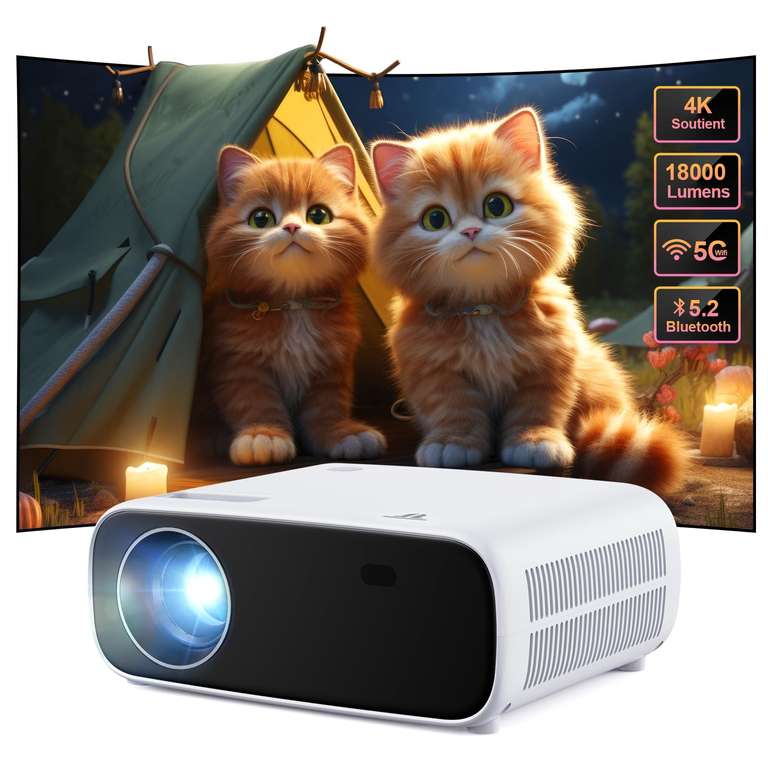 Projecteur avec WiFi Bluetooth à 29.99 €
