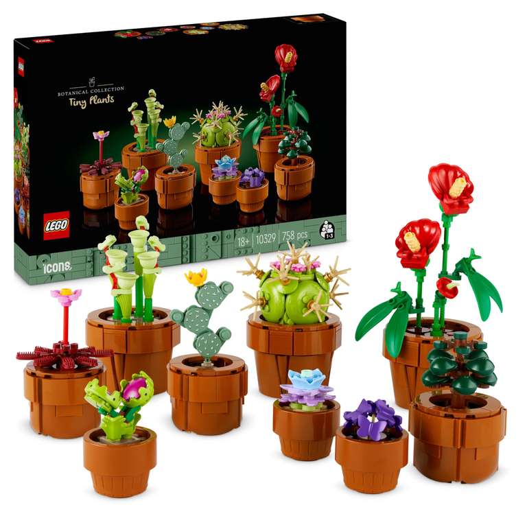 LEGO Botanicals Les Plantes Miniatures - 10329 (via coupon) à 30.74 €