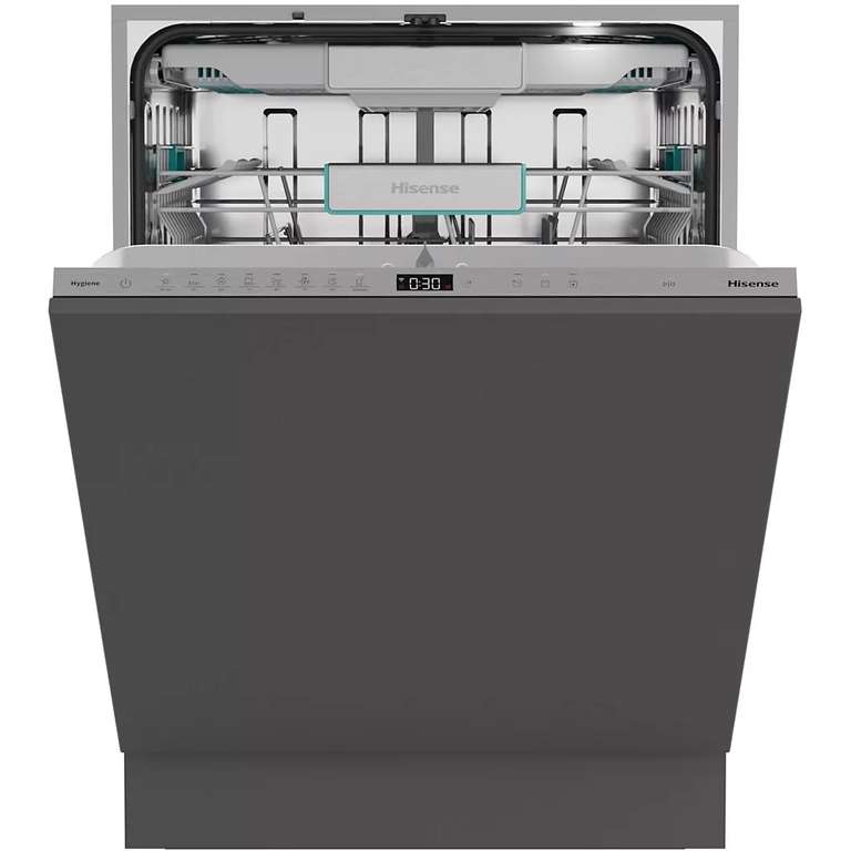 Lave vaisselle encastrable Hisense HV16B - 40 dB, 16 couverts, 8 programmes, programme différé (Via ODR de 50€ & Remise Panier de 50€) à 449 €