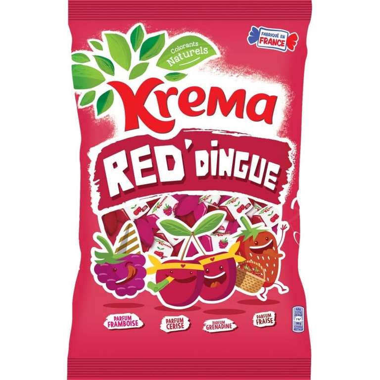 Bonbons Kréma, Red'dingue ou soda mania ou fiesta - Le sachet de 580 g à 2.69 €