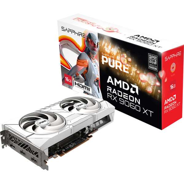 Carte graphique Sapphire Radeon RX 9060 XT Pure 16 Go à 359.9 €