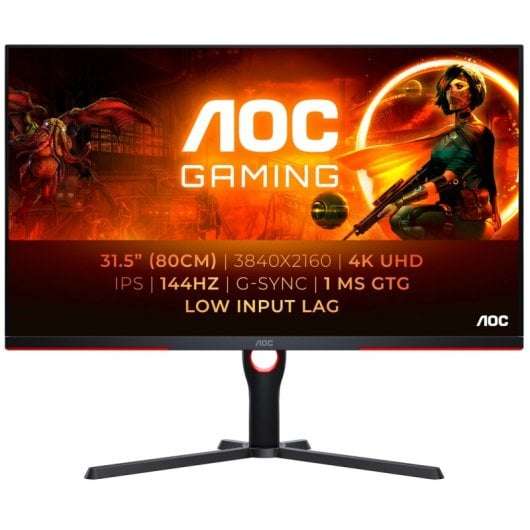 Moniteur AOC U32G3X/BK Écran LED IPS UltraHD 4K 31,5