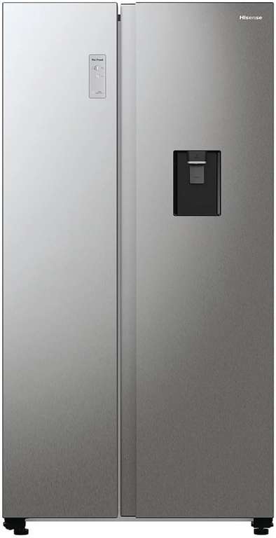 Réfrigérateur Américain Hisense RS711N4WCE - 547L (355L/192L), No Frost, Inox, Distributeur d'eau, Classe E (Via 100€ ODR) à 519 €