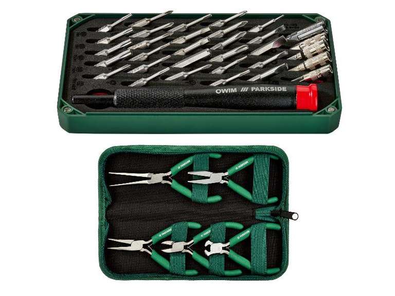 Set de tournevis ou de Pinces de précision Parkside à 4.99 €