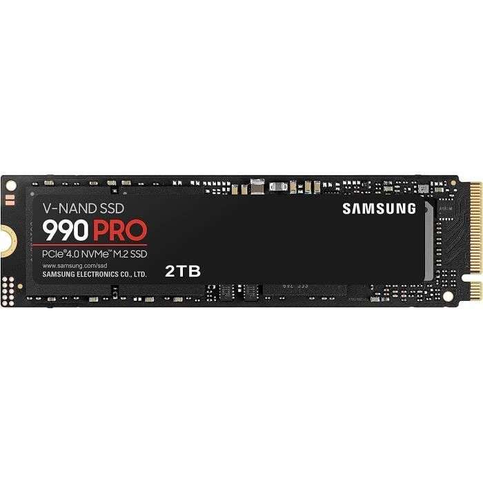 Samsung Ssd 990 pro 2to sans dissipateur à 105 €