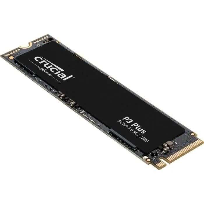 Disque dur SSD CRUCIAL P3 Plus 1 To PCIe 4.0 NVMe M.2 2280 à 54.99 €