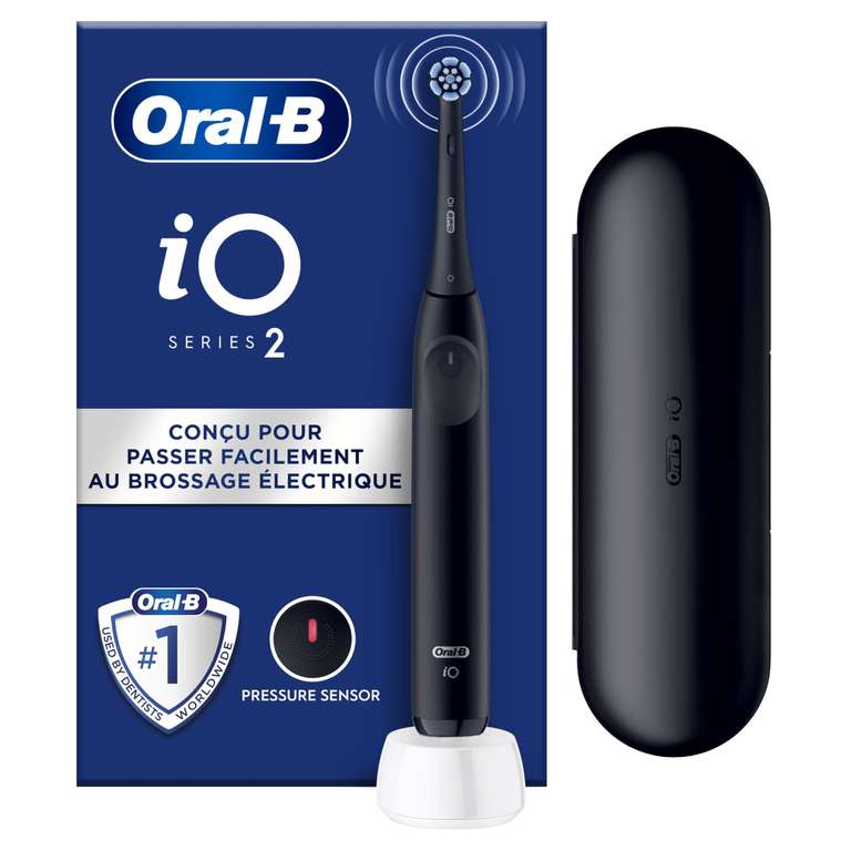 Oral-B iO 2 Brosse A Dents Electrique Noire Pour Adultes, 3 Modes De Nettoyage à 49.99 €