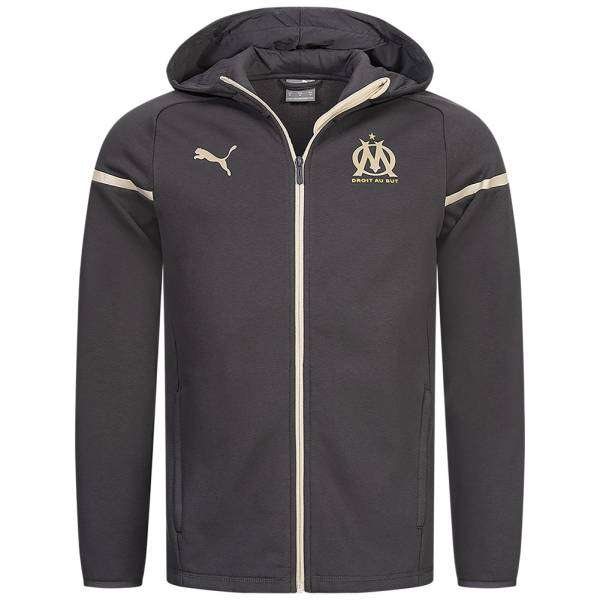 Sweat à capuche PUMA Olympique de Marseille - Gris, du XS au XL (deporte-outlet.es) à 19.99 €