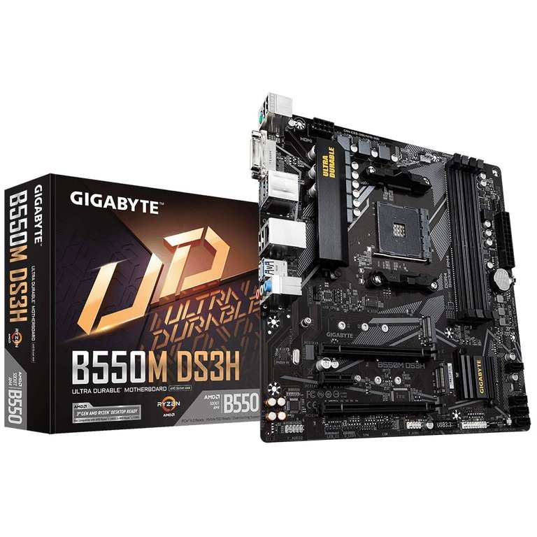 GIGABYTE B550M DS3H Carte mère à 81.86 €