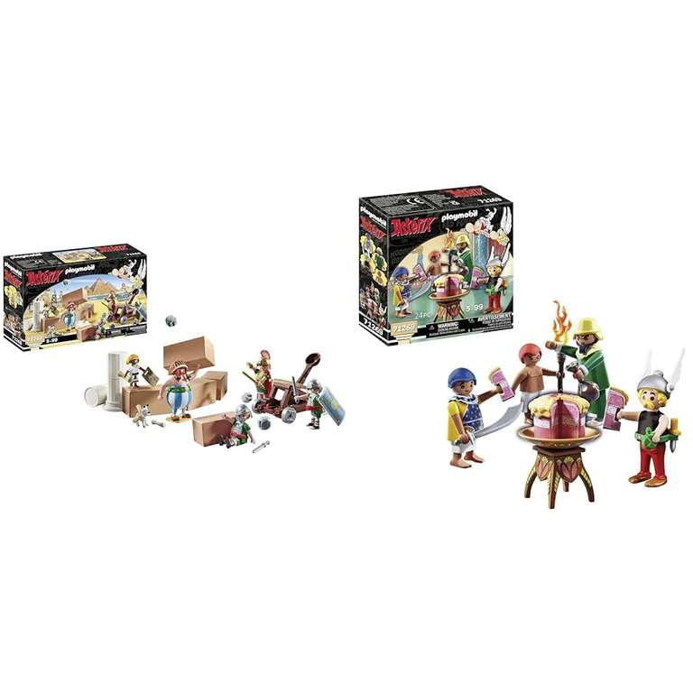 PLAYMOBIL Astérix 71268 Numérobis et la Bataille du Palais & Astérix 71269 Le Gâteau Empoisonné de Pyradonis à 25.7 €