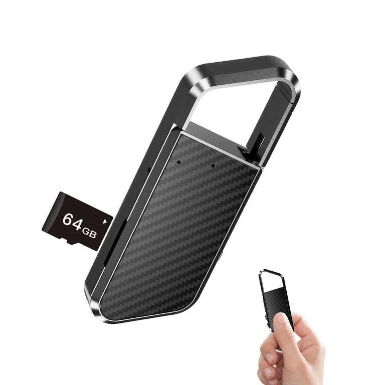 Mini Enregistreur Vocal Nekside - 64 Go (vendeur tiers, via coupon) à 26.99 €