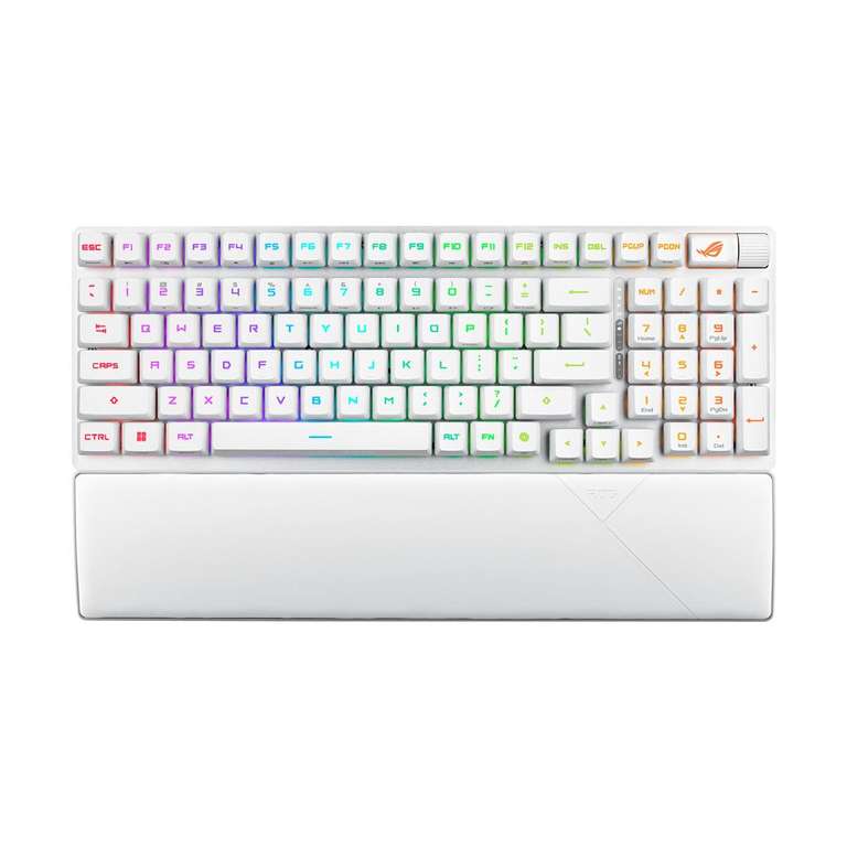 Clavier gaming sans fil Asus Rog Strix Scope II 96 RX Bluetooth - Blanc à 149.99 €