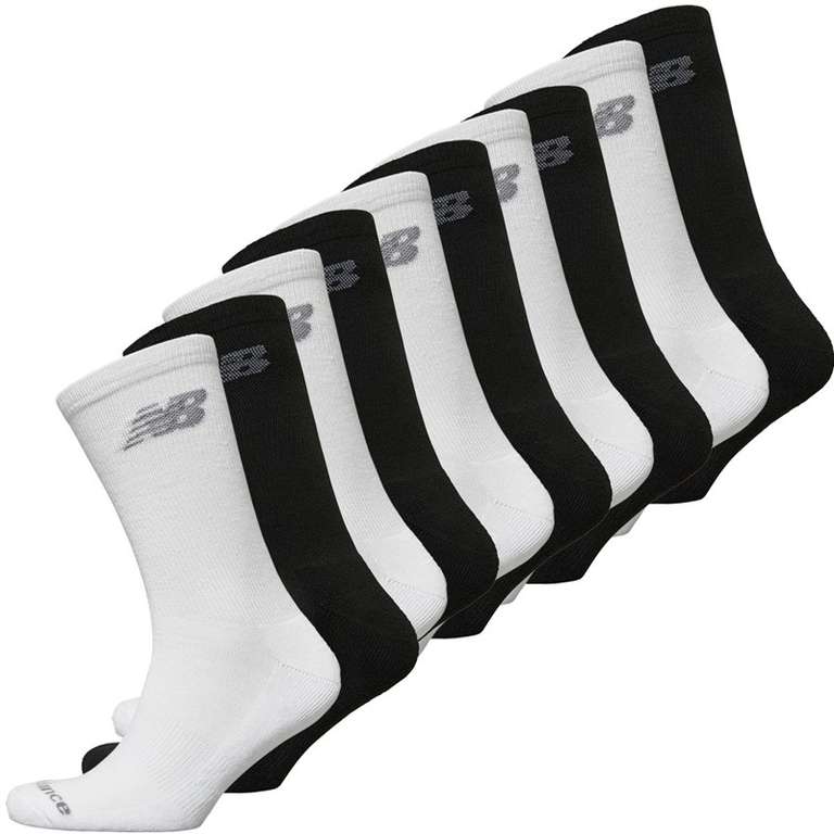 New Balance lot de 10 paires de chaussettes de sport matelassées Noir/Blanc 35 à 46 à 15.99 €