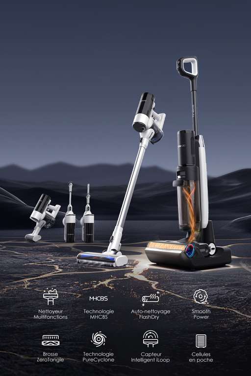 Tineco FLOOR ONE SWITCH S7 Laveur Intelligent Multi-Fonctions à 389 €
