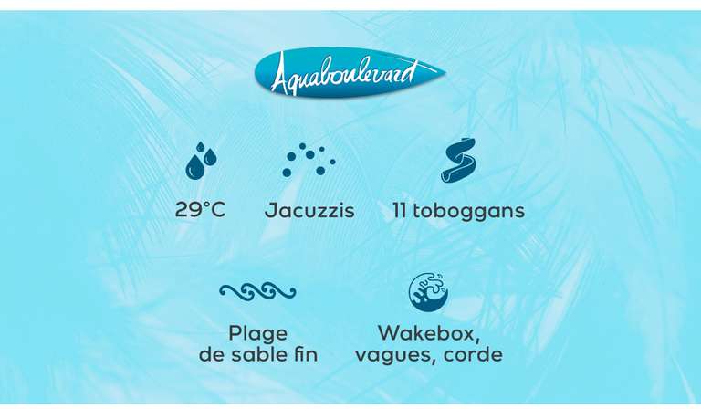 Abonnement 1 an Aquaboulevard Paris à 109 €