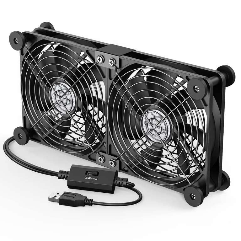 Ventilateur USB Eluteng - 120mm, 2 en 1 (Via Coupon - Vendeur Tiers) à 13.99 €